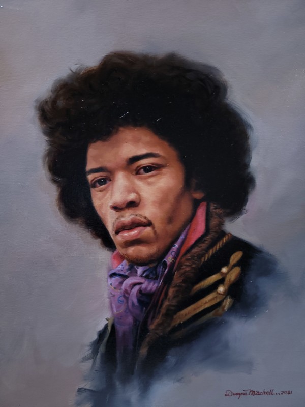 Jimi Hendrix by Dwayne Mitchell