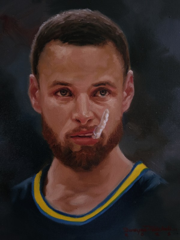 Steph Curry by Dwayne Mitchell