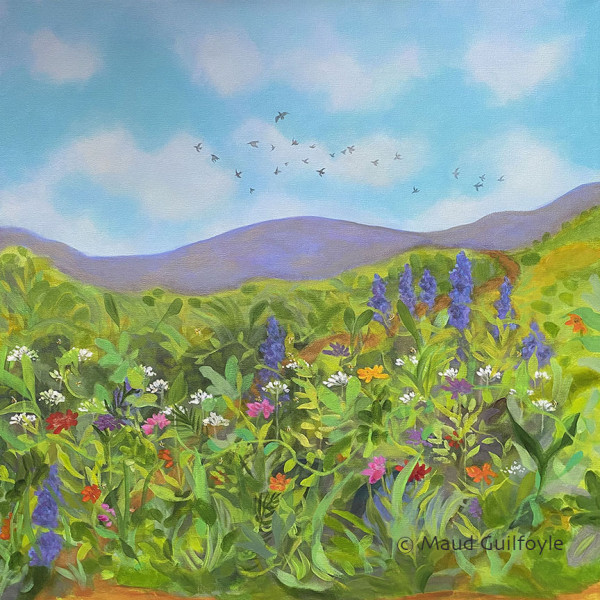 Blue Mountain, Flowers For The Bees V by Maud Guilfoyle