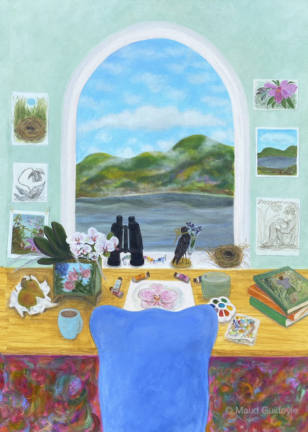 Artist's Hudson Studio in Spring by Maud Guilfoyle, Image 1.