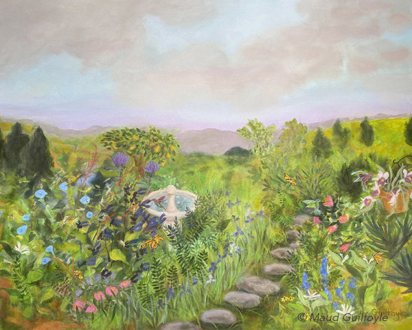 Hummingbird Garden by Maud Guilfoyle