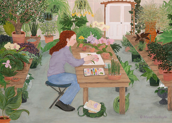 The Orchid Painter by Maud Guilfoyle, Image 1.