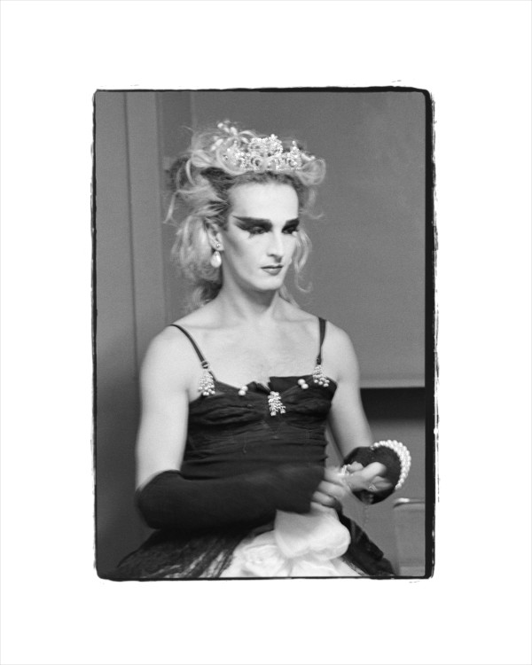 John Kelly, Performance Artist, Backstage at Limelight, Chelsea, New York City, 1986 1/10 by Paula Gately Tillman
