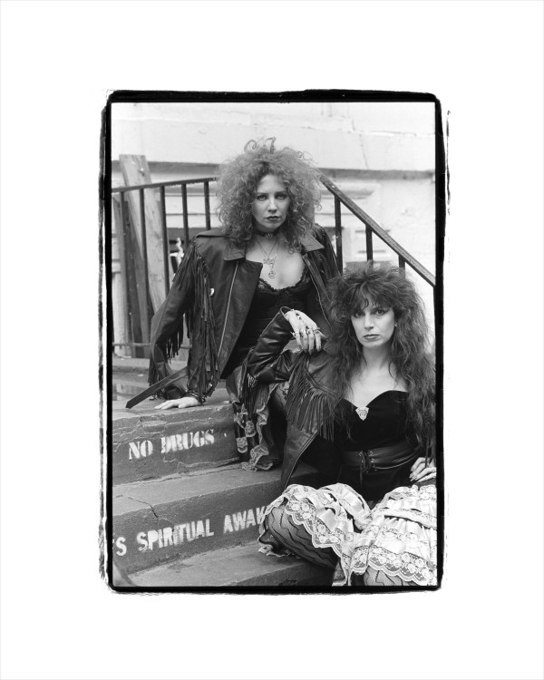 Snooky and Tish Bellomo, Backing Singers for Blondie and Co-Founders of Manic Panic®, St. Mark’s Place, New York City, 1986 1/10 by Paula Gately Tillman