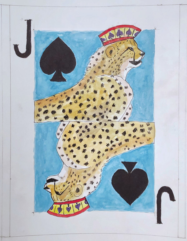 African Cats Playing Cards: Cheetah Jack