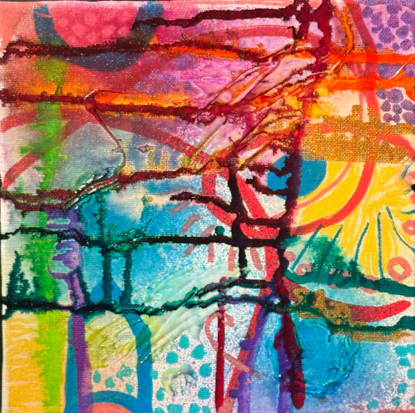 Little Blue Dots 1 by Ann McMillan Chaikin