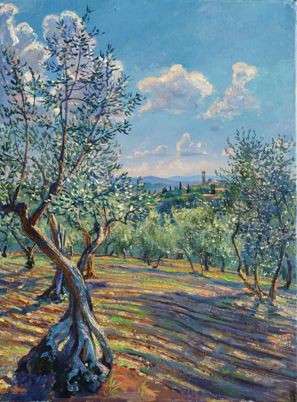 La Romola Through The Olives by Anthony Holdsworth