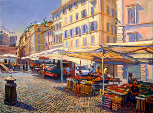 Piazza Di Campo dei Fiori by Anthony Holdsworth