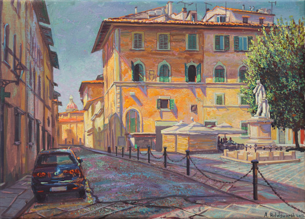 The Statue of Cosimo Ridolfi Piazza Santo Spirito by Anthony Holdsworth
