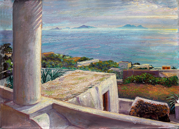 The Aeloian Islands from Ginostra by Anthony Holdsworth