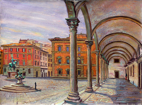 Piazza Santissima Annunziata, Florence by Anthony Holdsworth