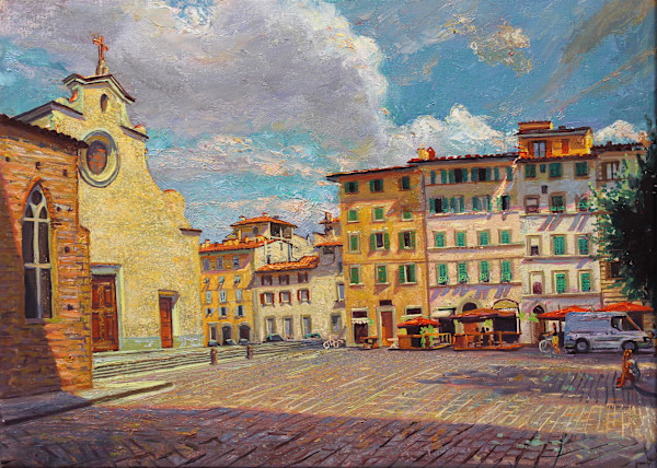 Piazza Santo Spirito Firenze by Anthony Holdsworth