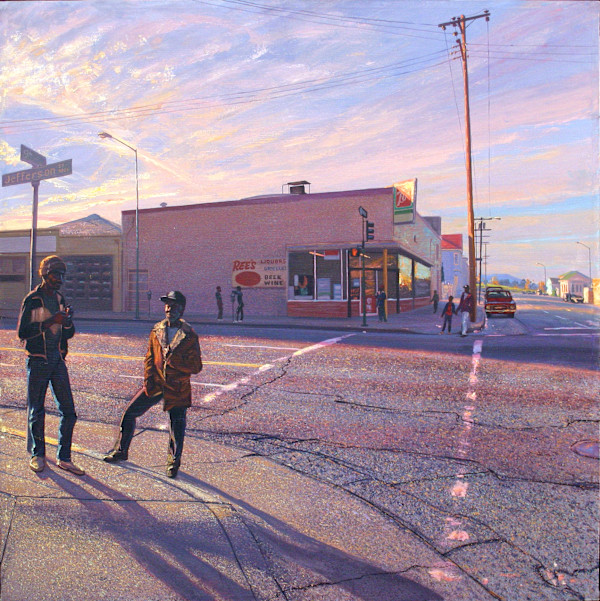 Winter On Thunderbird Row by Anthony Holdsworth