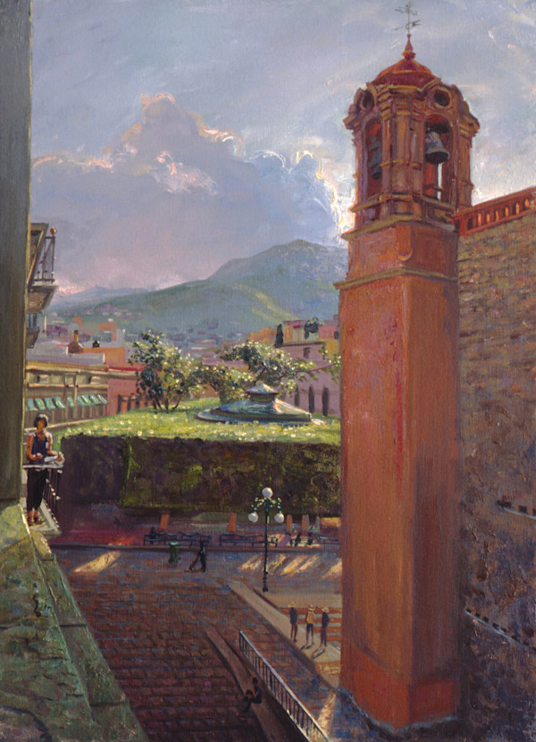 El Jardin From Hotel San Diego,  Guanajuato by Anthony Holdsworth
