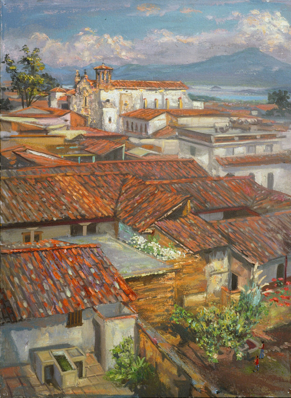Rooftops of Patzcuaro. # 3 by Anthony Holdsworth