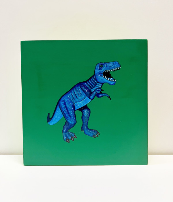Lil Rex - Blue on Green by Colleen Critcher