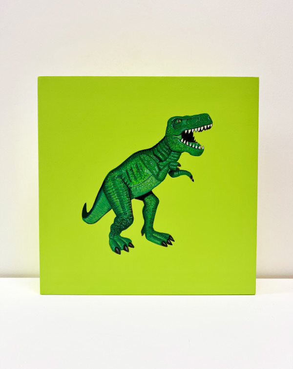 Lil Rex - Green on Yellow Green by Colleen Critcher