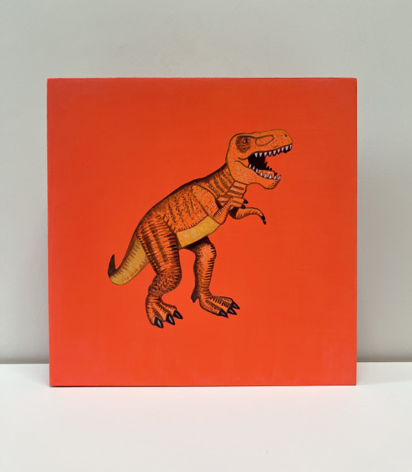 Lil Rex - Orange on Red Orange by Colleen Critcher