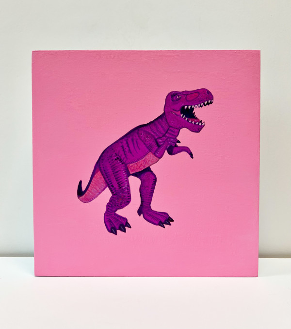 Lil Rex - Pink on Baby Pink by Colleen Critcher