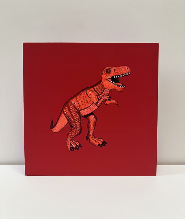 Lil Rex -Red Orange on Red by Colleen Critcher