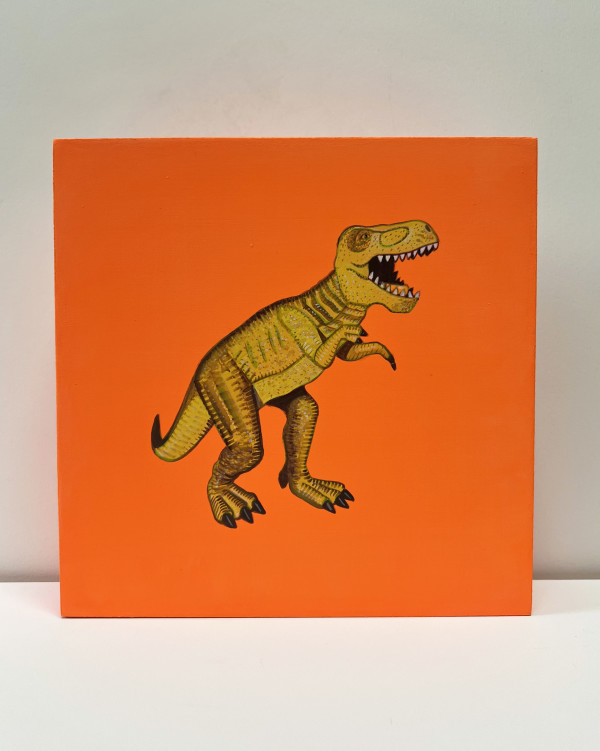 Lil Rex - Yellow on Orange by Colleen Critcher