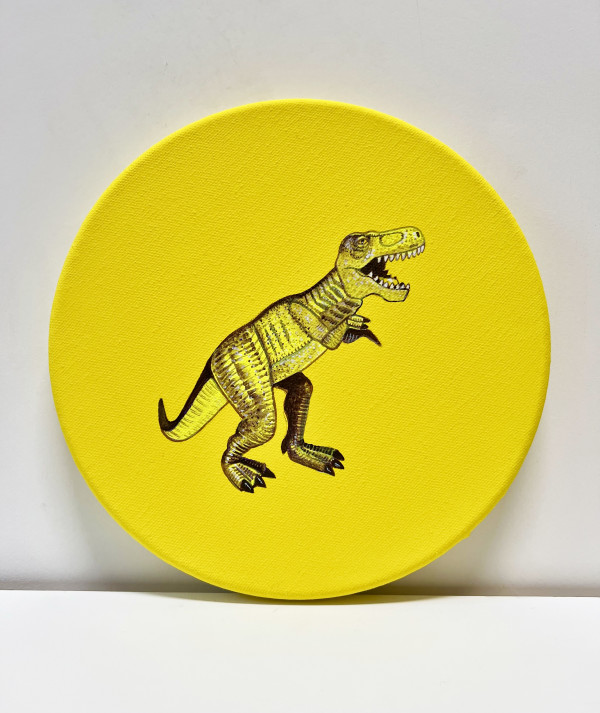 Tondo Rex - Yellow on Yellow by Colleen Critcher