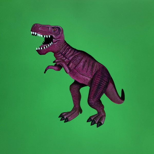 Magenta T.Rex on Green
