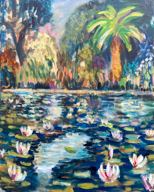 Waterlillies looking for You by Angie Porter