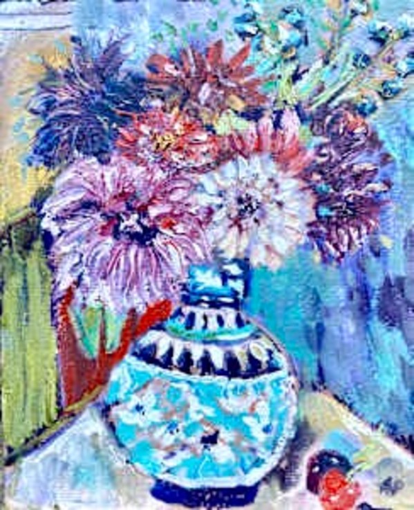 Summer Dahlias by Angie Porter