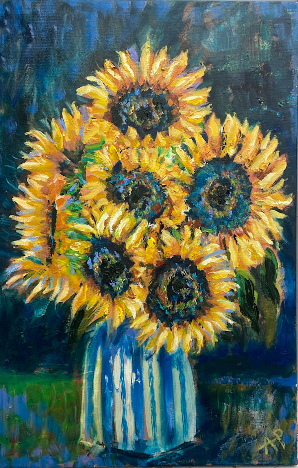 Ah! Sunflower, Weary of Time by Angie Porter