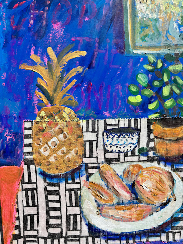 Chop the Onions, Money Plant and Pineapple by Angie Porter, Image 1.