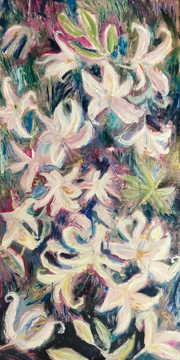 Lilies Falling Over You by Angie Porter