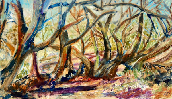 Walking on Lewesdon Hill by Angie Porter