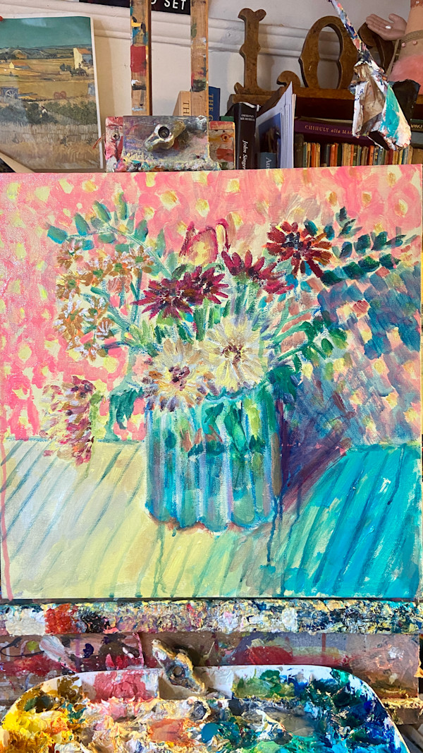 Dahlias Sing to Me by Angie Porter