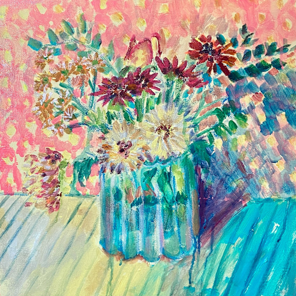 Dahlias Sing to Me by Angie Porter, Image 1.