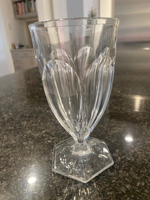 Vintage Set of 10 Heisey Iced Tea Glasses   Pattern: "Narrow Colonial Panels, Clear"