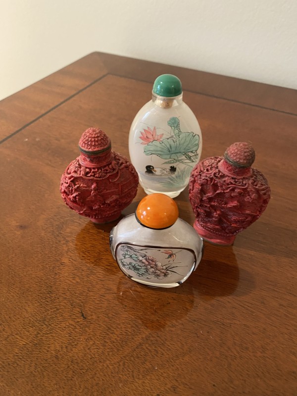 Collection of 4 Snuff Bottles