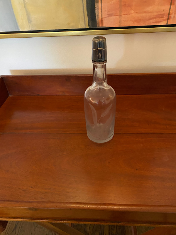 Crystal Decanter with Sterling Silver Cap