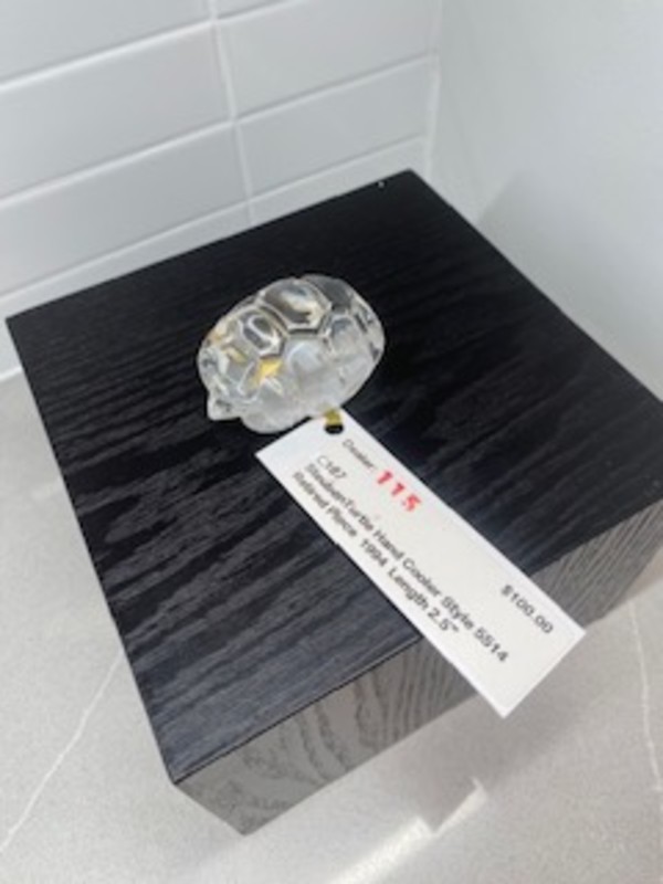 Steuben Turtle Hand Cooler