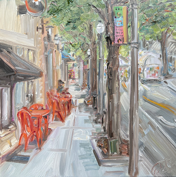 Orange Tables - Decatur by Nancy S Shippen