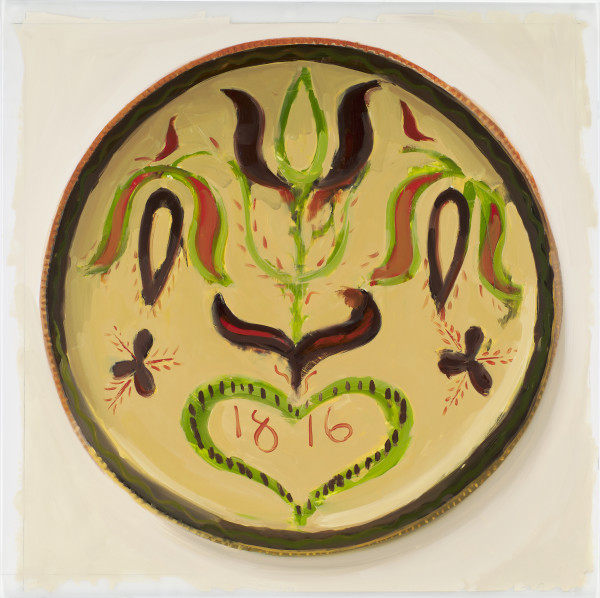 1816 Sgraffito Plate by Carrie Mae Smith