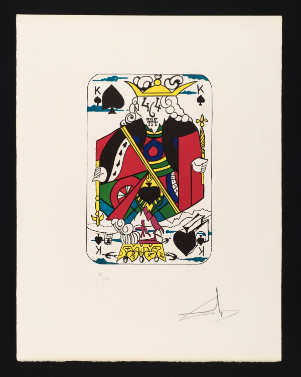 Spades (King) by Salvador Dalí