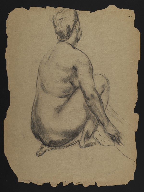 Seated Nude Study by Ann Brockman