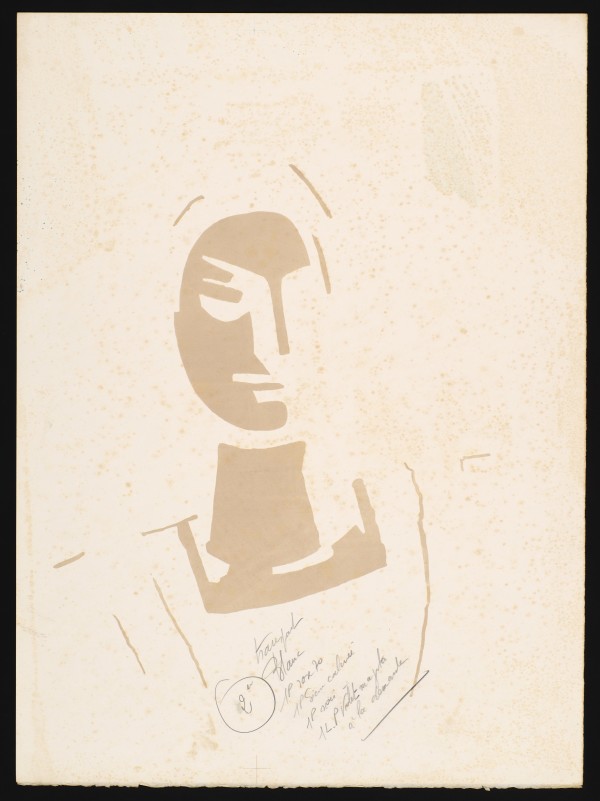 Lucretia (Color separation plate proof) by Françoise Gilot