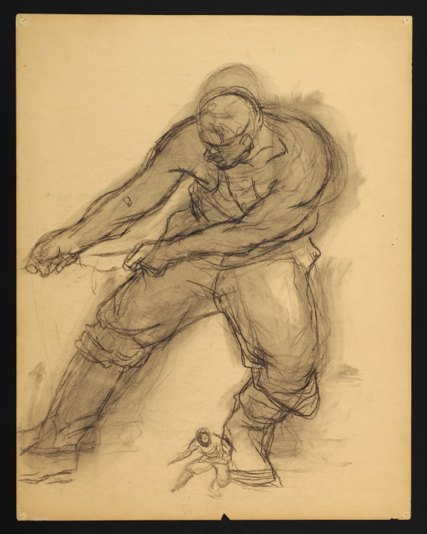 Study of Man Working by Ann Brockman