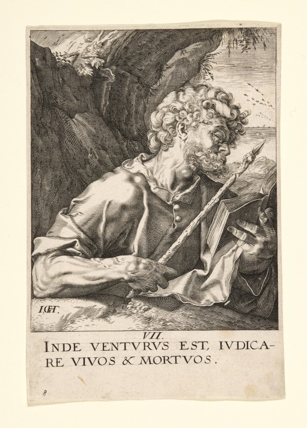 Christ, the Twelve Apostles (8: Saint Thomas) - Copy by Hendrik Goltzius