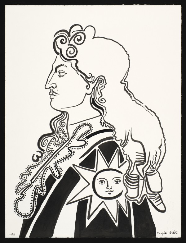 Louis XIV (Profile) with Sun Emblem II by Françoise Gilot
