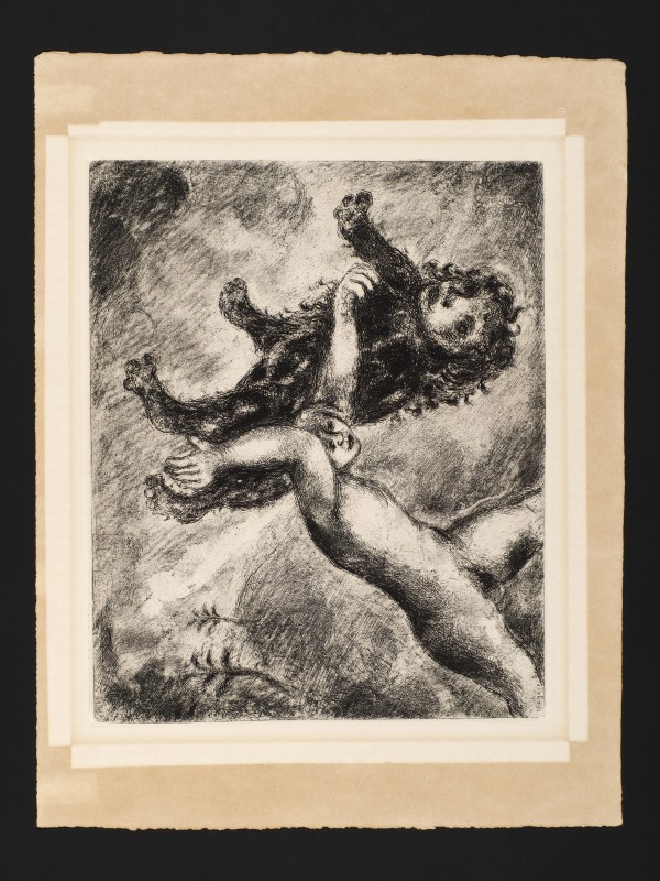 Samson and the Lion (from the Bible Series Portfolio) by Marc Chagall