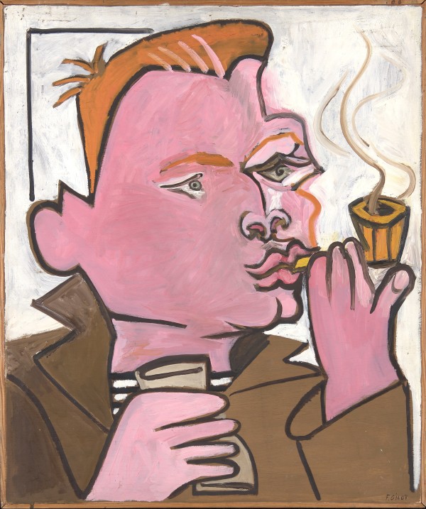 Portrait of Edouard Pignon by Françoise Gilot