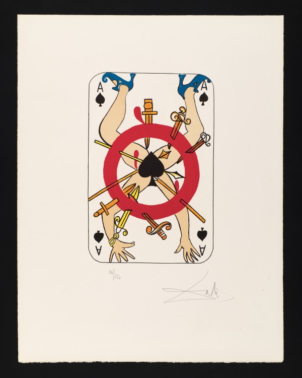 Spades (Ace) by Salvador Dalí